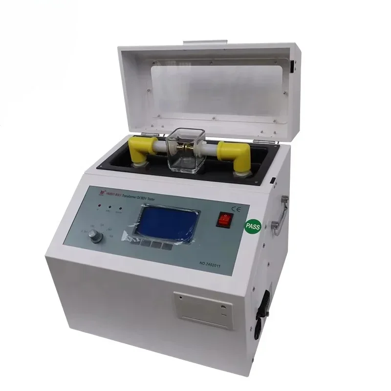 HMDQ Transformer Oil Dielectric Strength Tester ASTM  oil breakdown voltage testing tool 80kv oil bdv analyzer
