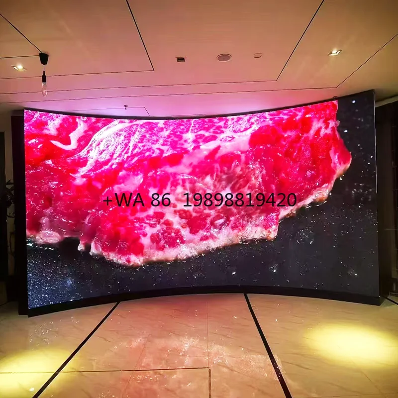 Customizable Full-Color LED Flexible Screen Indoor/Outdoor Arc Ball Cylinder Shape Special-Designed Electronic Curved Display