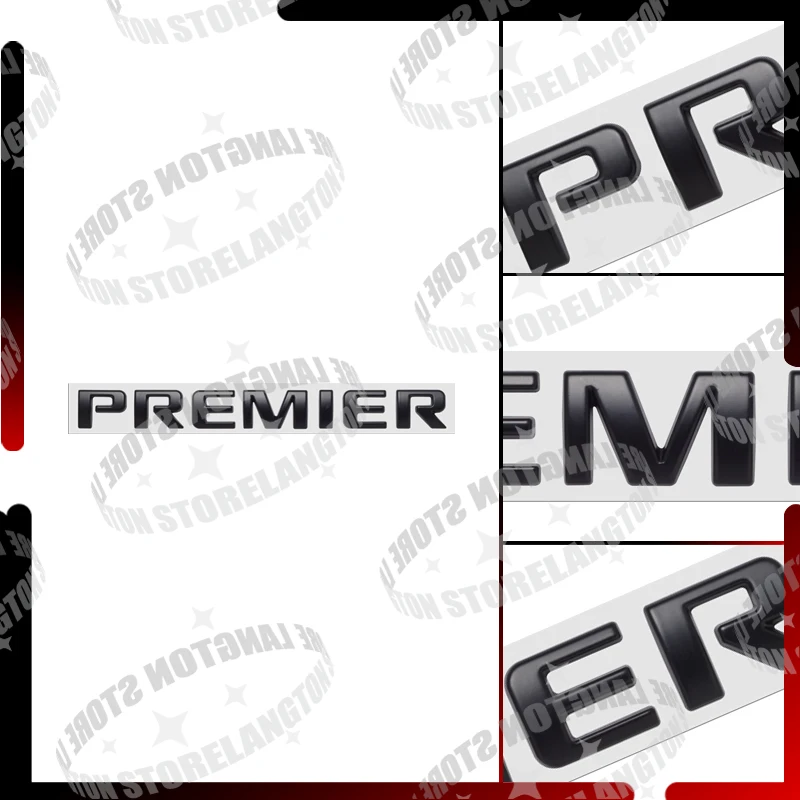Metal Car Body Premier Letter Emblem 3D Sticker Tail Decals For Chevrolet Blazer Traverse Trailblazer Malibu Suburban Equinox