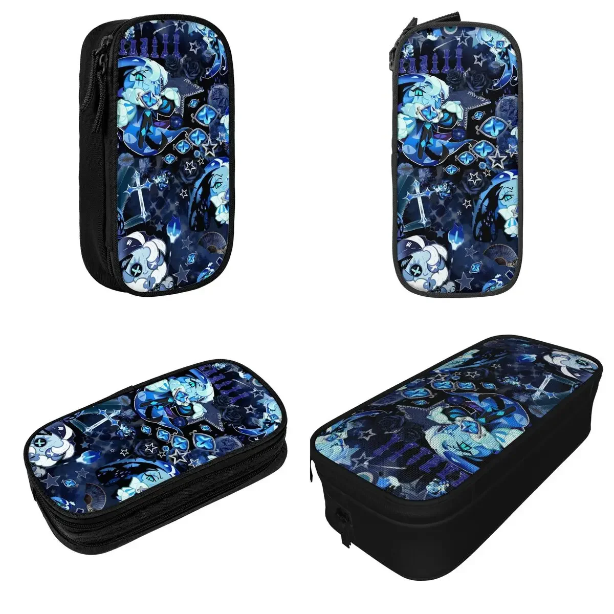 Anime Shadow Milk Cookie Run Kingdom Pencil Cases CRK Cartoon Game Pencilcases Pen for Student Large Storage Bag Stationery