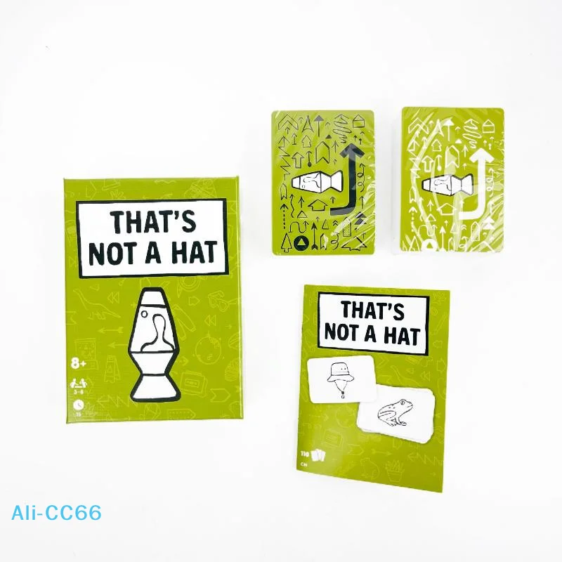 【C】1Set English Tabletop Game For 3-8 Players That's Not A Hat Happy Party Game Kit Top Board Game With Basic Extended Card Game