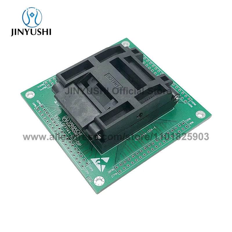 クラムシェル IC51-1444-1354-7 QFP144 ピッチ 0.5 ミリメートル PCB IC 燃焼シートアダプタテストシートテストソケットテストベンチ