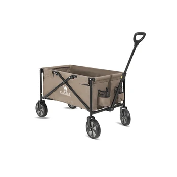 접이식 왜건 카트, 조절 가능한 핸들 바, 옥스포드 천, 접이식 쇼핑, 야외 캠핑 비치 카트 