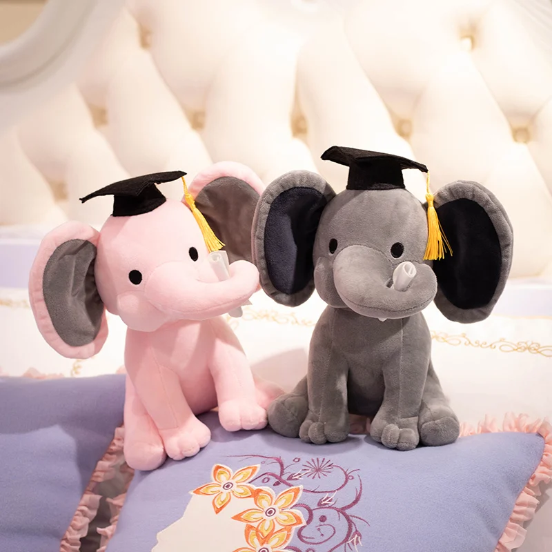 

Elephant Plush Toys Kawaii Baby Appease Toy Stuffed Animal Doll White Elephant Toys Cartoon For Girls Cute Toys For Wedding