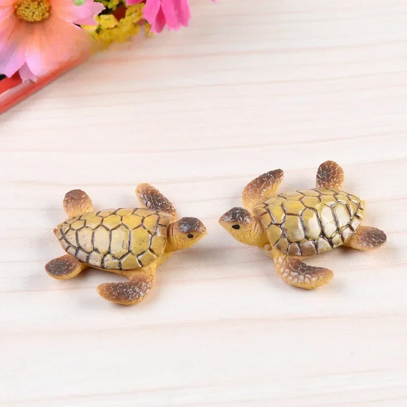 เต่ามินิรุ่นเครื่องประดับเรซิ่นฝีมือดีเค้าโครง Prop Aquarium ถังปลาภูมิทัศน์ Moss Microlandscape ตกแต่ง