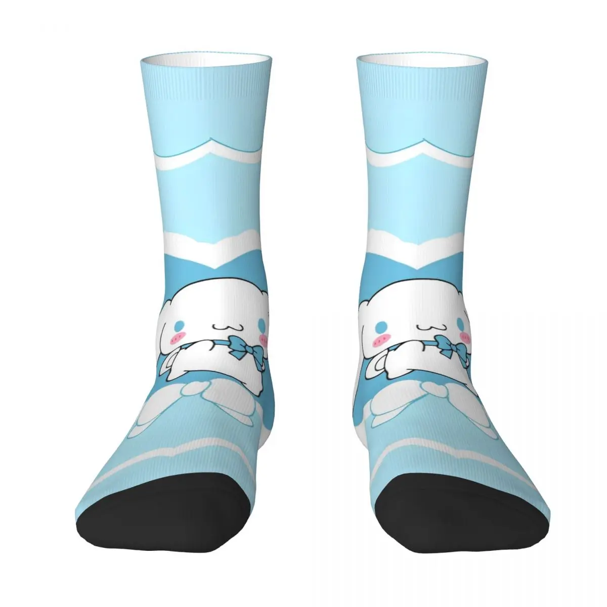 Sanrio Kawaii Cinnamoroll Socks Men's Women's Polyester Fashion Socks Novelty Spring Summer Autumn Winter Stockings Gift