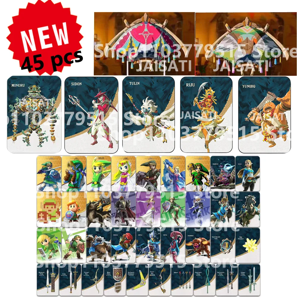 TULIN YUNOBO SIDON RIJU Zelda card Apply to Legend of Zelda Tears of the Kingdo New Paraglidin for switch