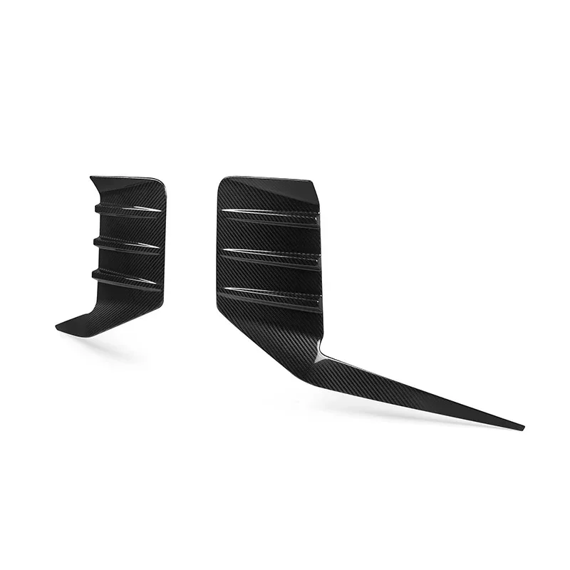 For BMW M2 G87 2-Door 2023+ MP Style 100% Dry Carbon Fiber Screw-On Rear Bumper Canards