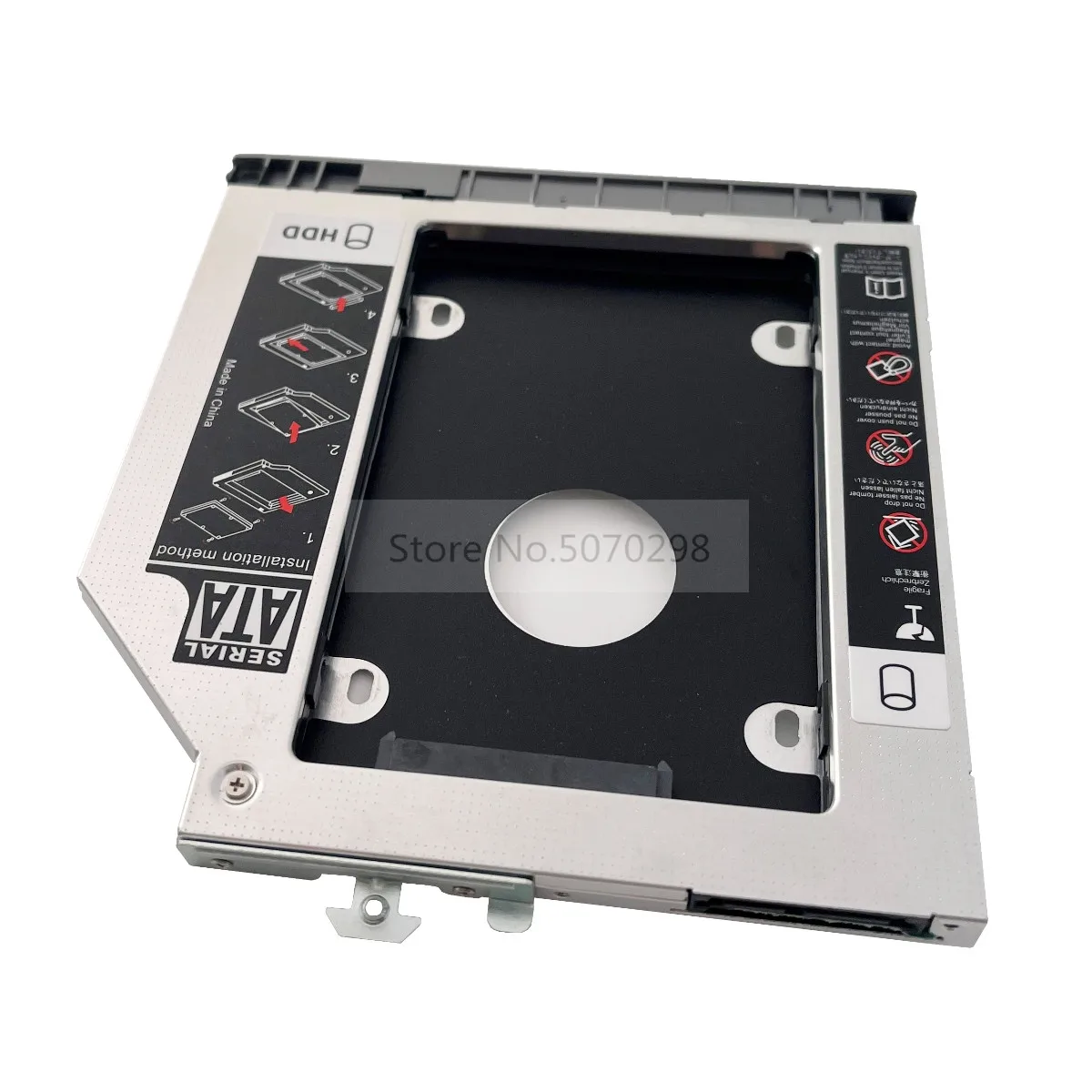 Moldura Tampa Frontal Faceplate 2 ° 3.0 2.5 "Disco Rígido HDD SSD Caddy Óptico para HP ProBook 650 645 640 G1