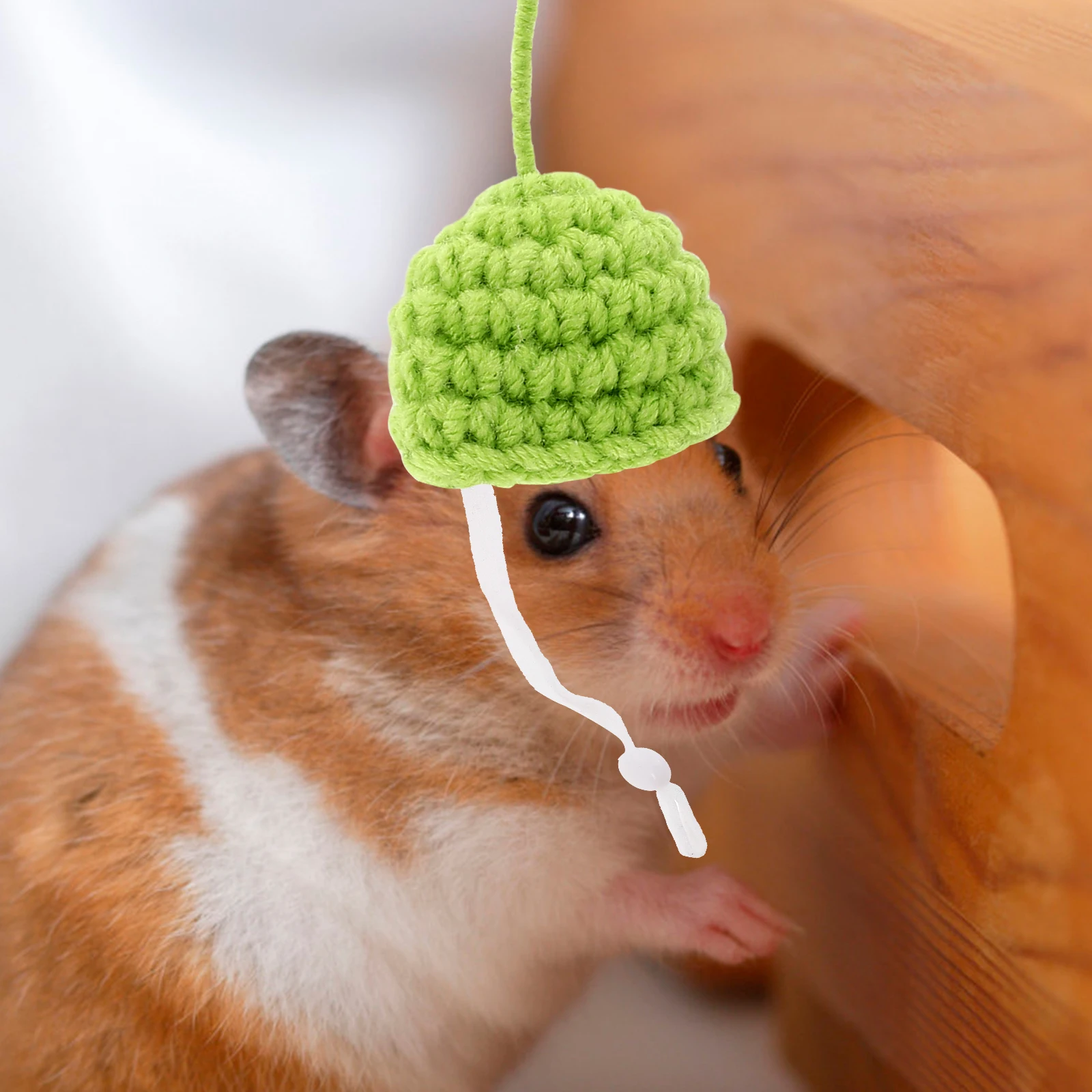 

Lightweight Small Hamster Hat Cute Pig Design Adjustable Pet Costume Cap for Halloween Birthday Photo Prop Hamster Hat