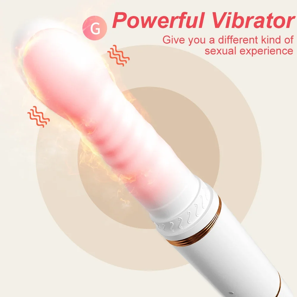 Telescopic Automatic Vibrator for Women Clitoris Stimulator Vagina Masturbation Thrusting G Spot Dildo Sex Toys Adult Toys