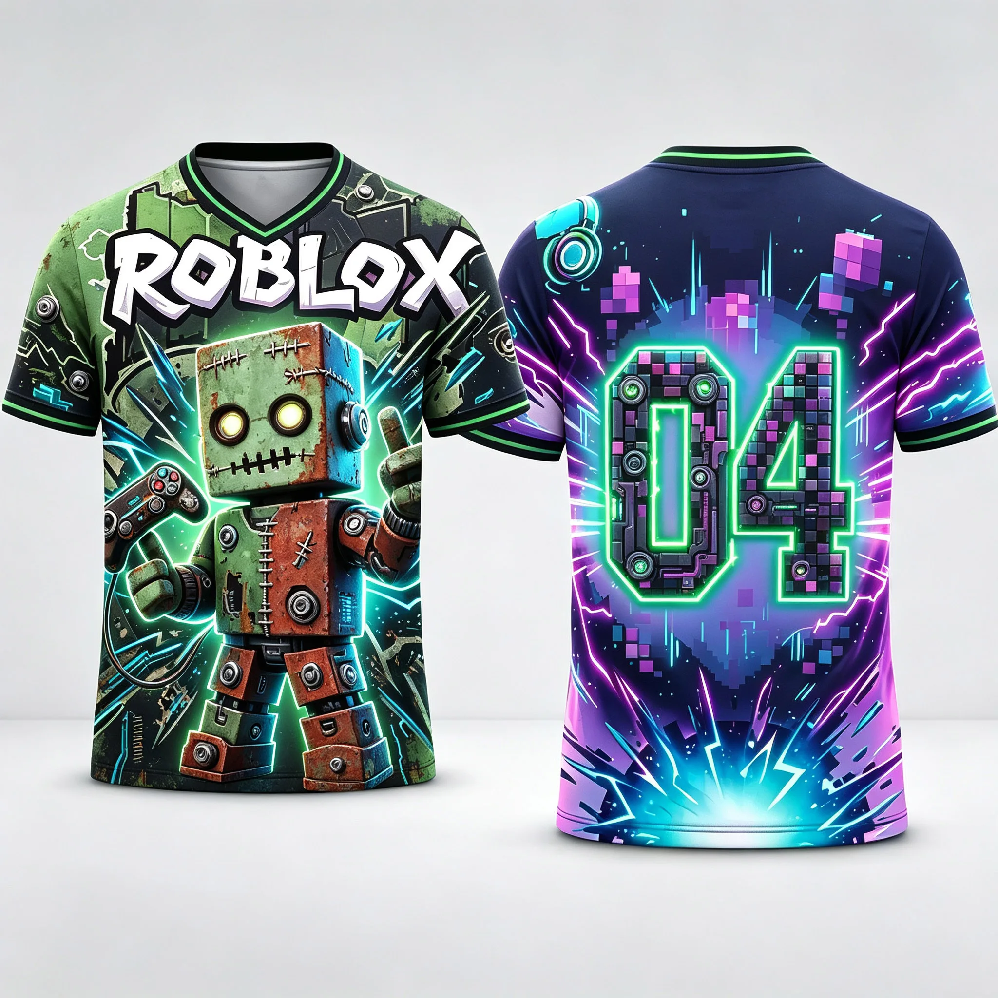 Roblox Halloween Vampire Character T Shirt 3D Full Print Children Short Sleeve Tee Youth Game Cosplay Daily Tops