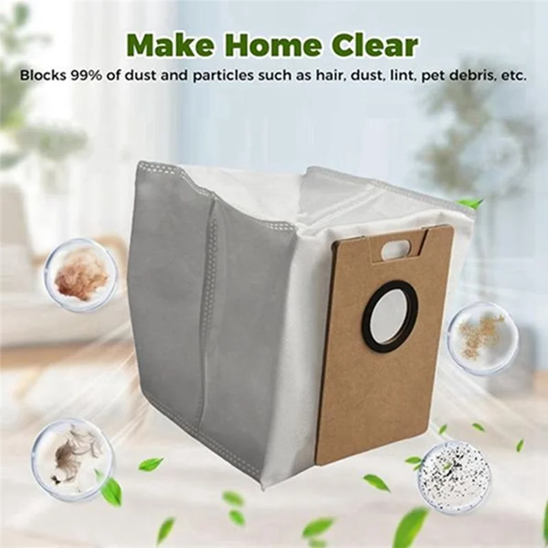 Bolsa de polvo A55X para Lydsto R1 Edge/R1D Edge para Miwhole M9 Lite para Roidmi Eve Rook/Eve Rook S Kit de accesorios limpieza eficiente