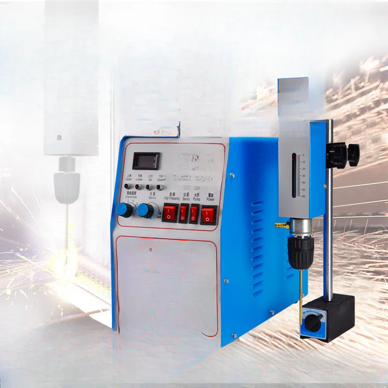 Electric spark drilling machine, tap machine, portable pulse wire tapping and piercing machine, mobile screw breaking machine