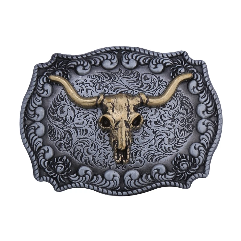 Boucle ceinture Vintage en métal sculpté, accessoires ceinture délicats, Style Cowboy occidental Rock, livraison directe