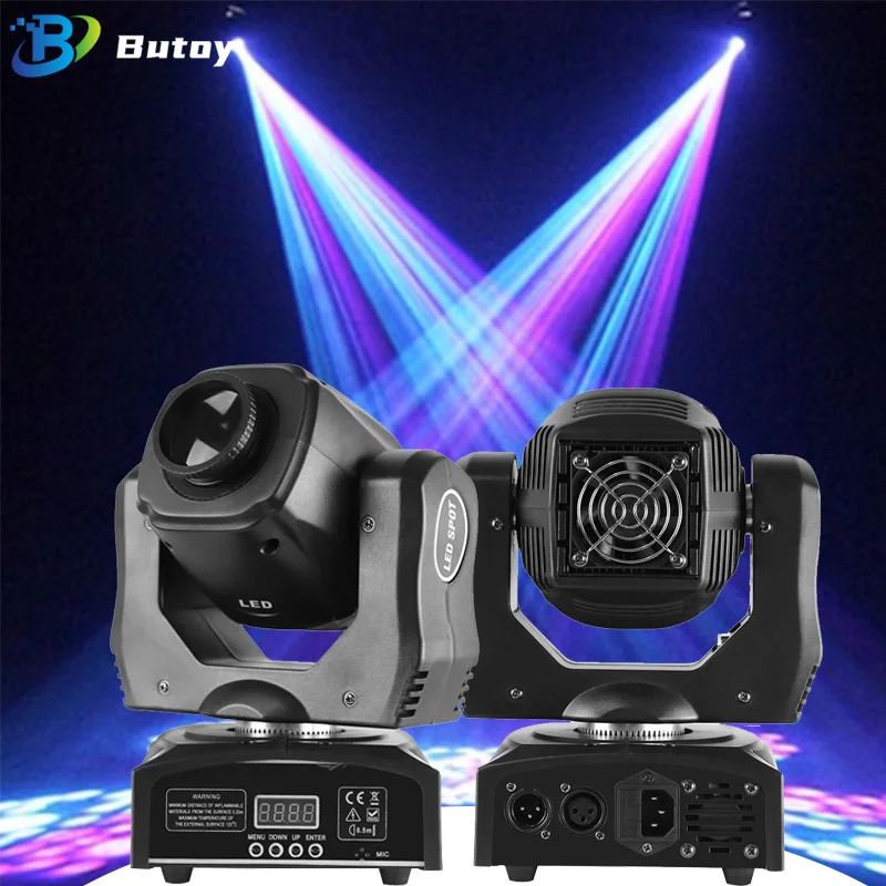 

2PCS 60W Mini Beam Light Led Moving Head Spot Light For Club DJ DISCO Stage Light Wedding Event Party Stage Equipment Gobo Light