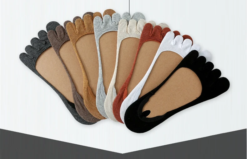 6 Paar Sommer-Zehensocken für Damen, einfache einfarbige, schweißableitende, antibakterielle, unsichtbare Mädchensocken, Laufsportsocken – Detail 6