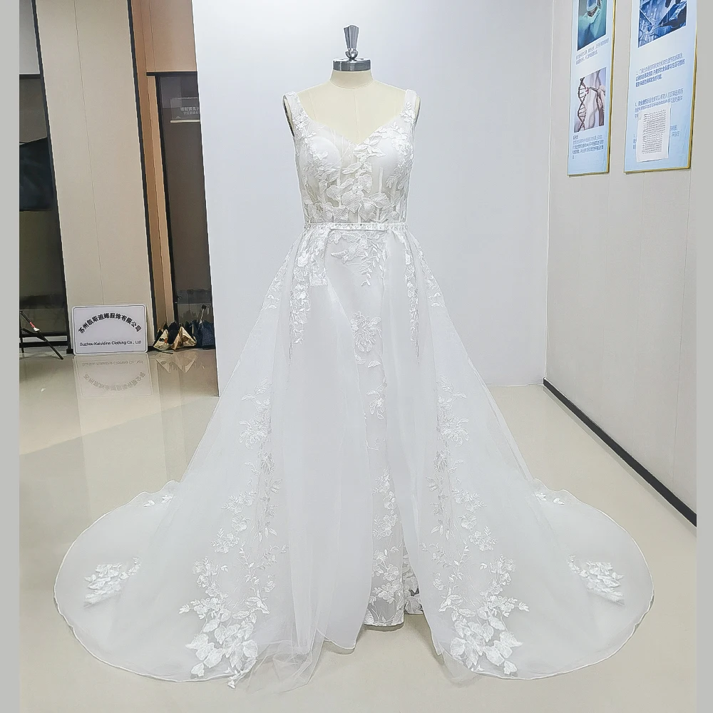 Elegant Pure White Sleeveless A-Line Evening Dress With Applique New Fashion Female Floor Length Party Prom Ball Gowns