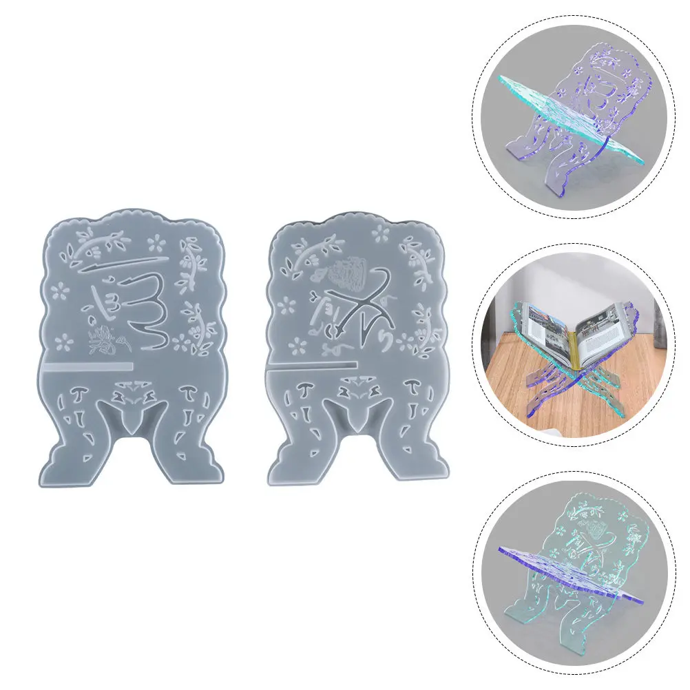 

Силиконовая форма для литья подставки для книг, музыкальной подставки, подставки для чтения, подставки для инструментов, для работы с кристаллической эпоксидной смолой, простая в использовании и очистке