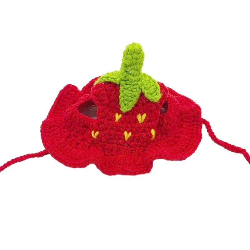 Hand-made Cat Hat Elastic Woven Cap for Pets
