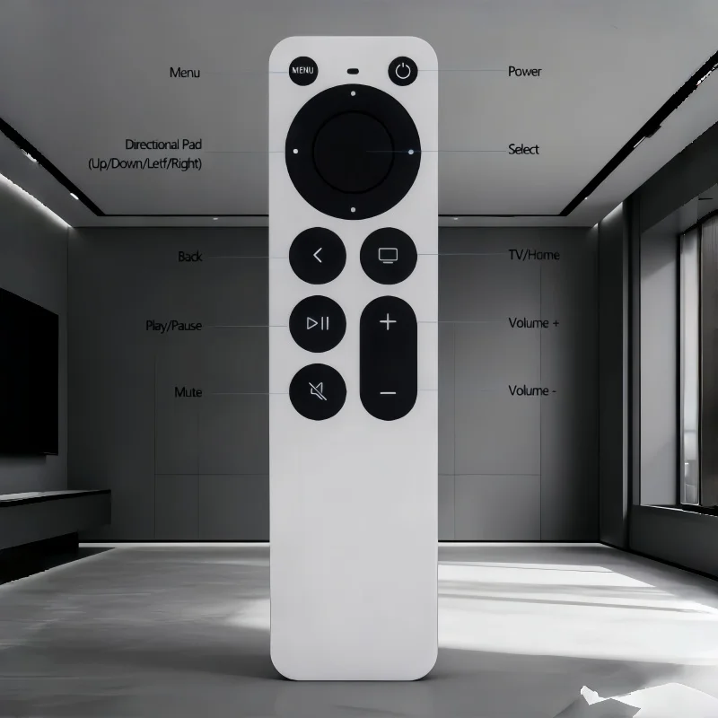 Premium Remote Control for Apple TV 4K/HD - Seamless Navigation Media Control Volume Adjustment Replacement Remote