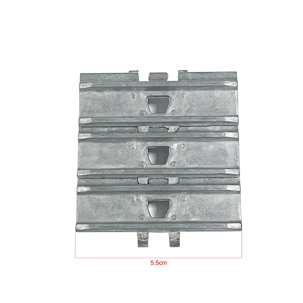 Aluminum Alloy Track 1/10 1/12 1/14 Used for Hydraulic Excavator Model Metal Track Shoes Track Plate Chain Rail Plate