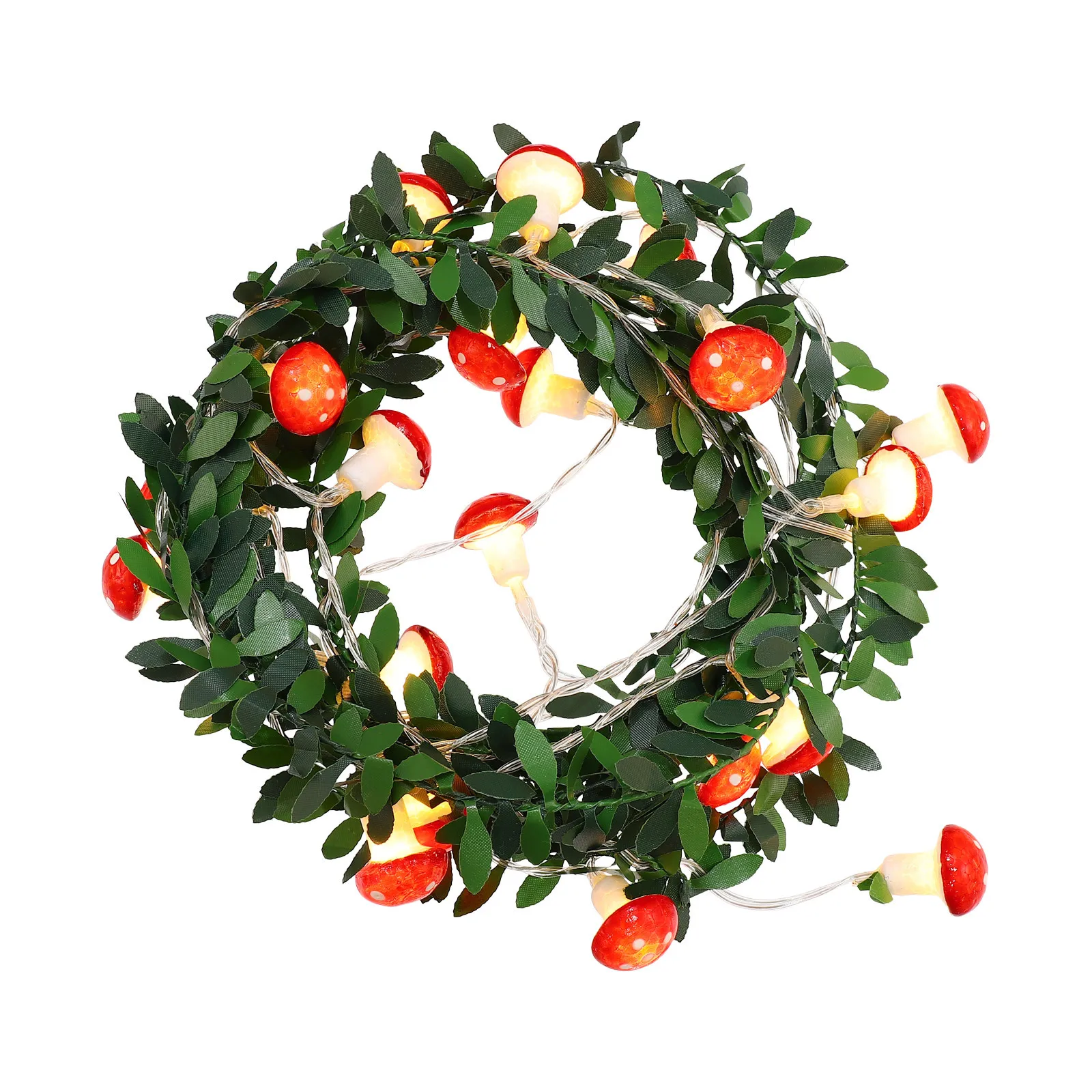 20 LED Lampki Grzybki Dekoracyjne Lampki Sznurowe Ciepłe Świąteczne Imprezowe Do Domu Ogrodu Lampki LED Dekoracyjne