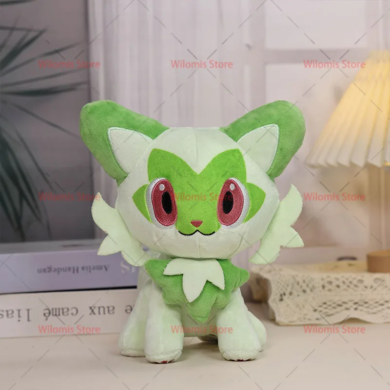 Nouveau jouet en peluche Pokemon Sprigatito Original, dessin animé Kawaii, gâteau Sprigatito, porte-clés, pendentif de sac, poupée douce, cadeau d'anniversaire