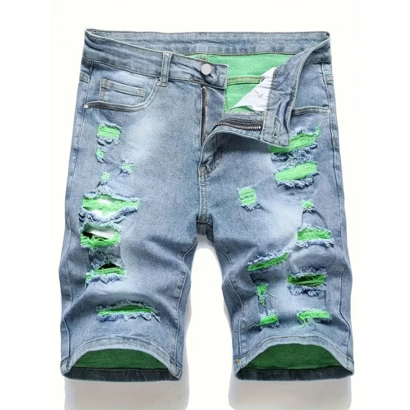 

Новинка брюк Y2k Мужская одежда Мужская одежда Средние брюки Прямые брюки Изношенные мужские брюки Европейские и американские товары для секса Мужчина