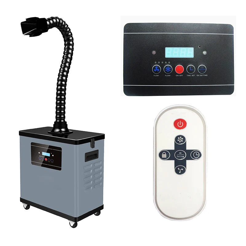 Mobile Welding Fume Extractor Metal Rosin Weld Dust Collector With Hepa Filter 330m3/h
