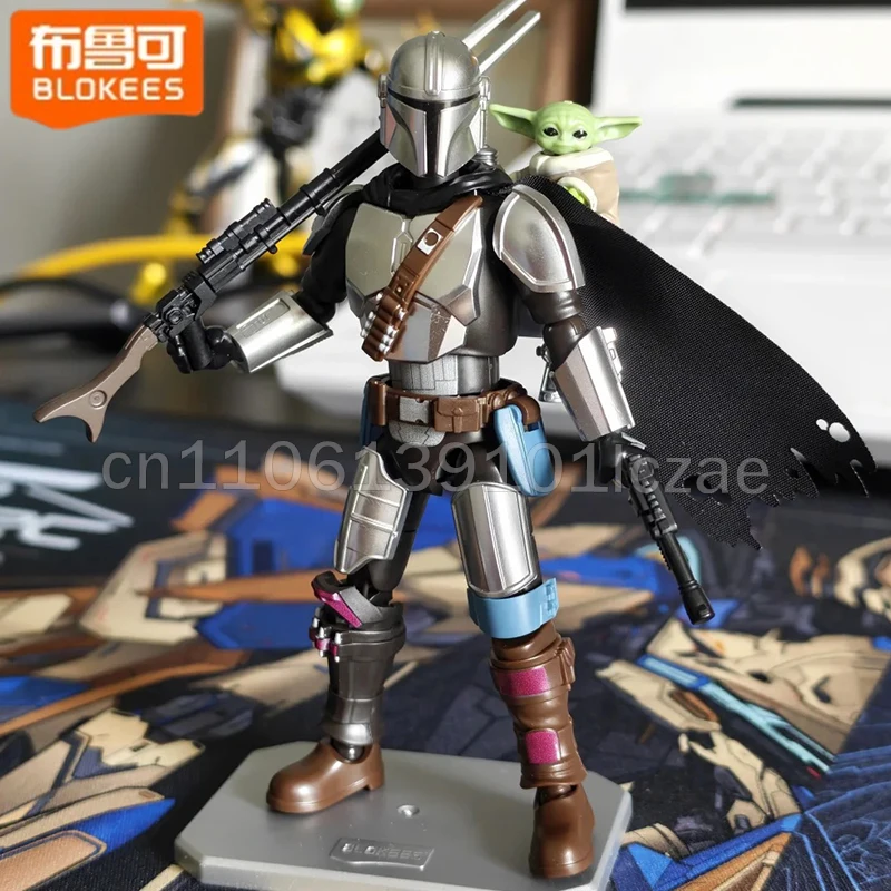 

Blokees Star Wars Champion Class Lite Wave 1 Mandalorian Assembly Block Action Figure Collectible Model Kit For Adult Hobby