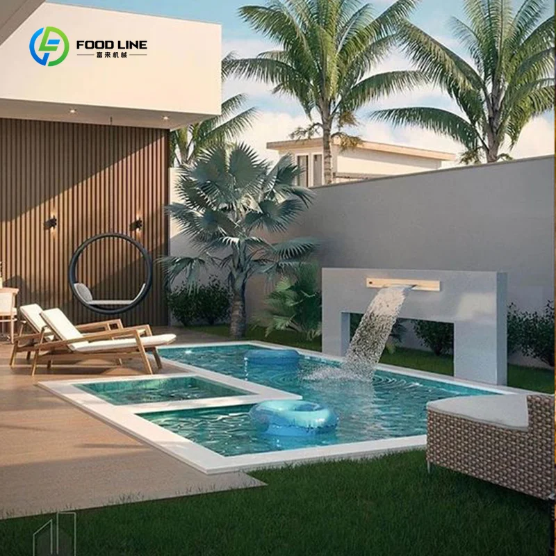 Large Fiberglass Acrylic Outdoor Swimming Pool Spa for Family Residential Commercial Custom