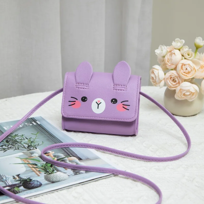 Children's Accessories Small Shoulder Bag Cute Rabbit BabyGirls Small Crossbody Bags Cartoon Kids Boys Mini Coin Purse Handbags