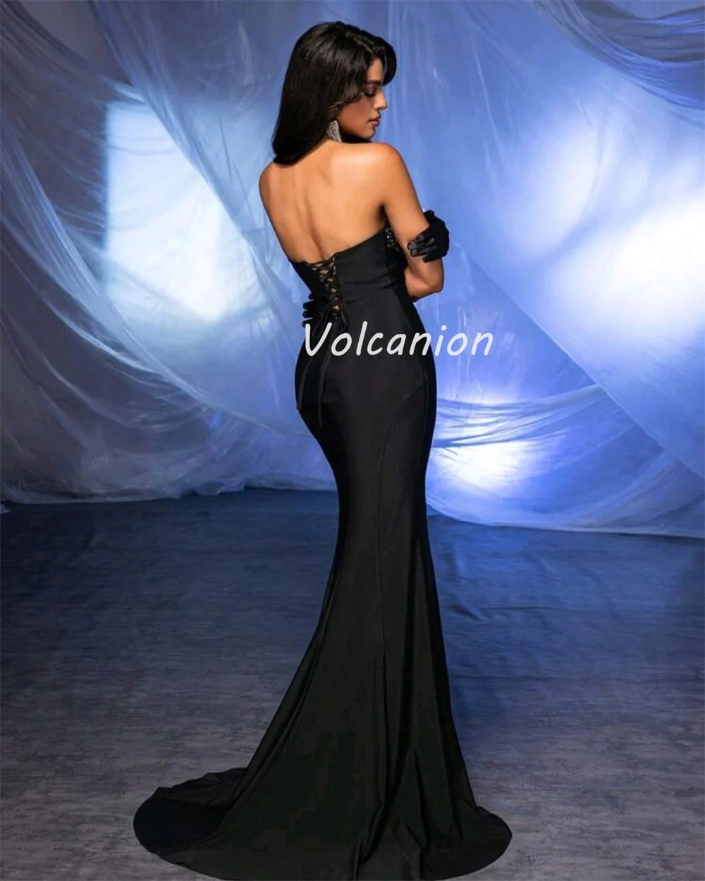 Индивидуальные современные стильные изысканные шармезные бисерные стразы Русалка Милая Длинные платья на заказ Классические платья для особых случаев