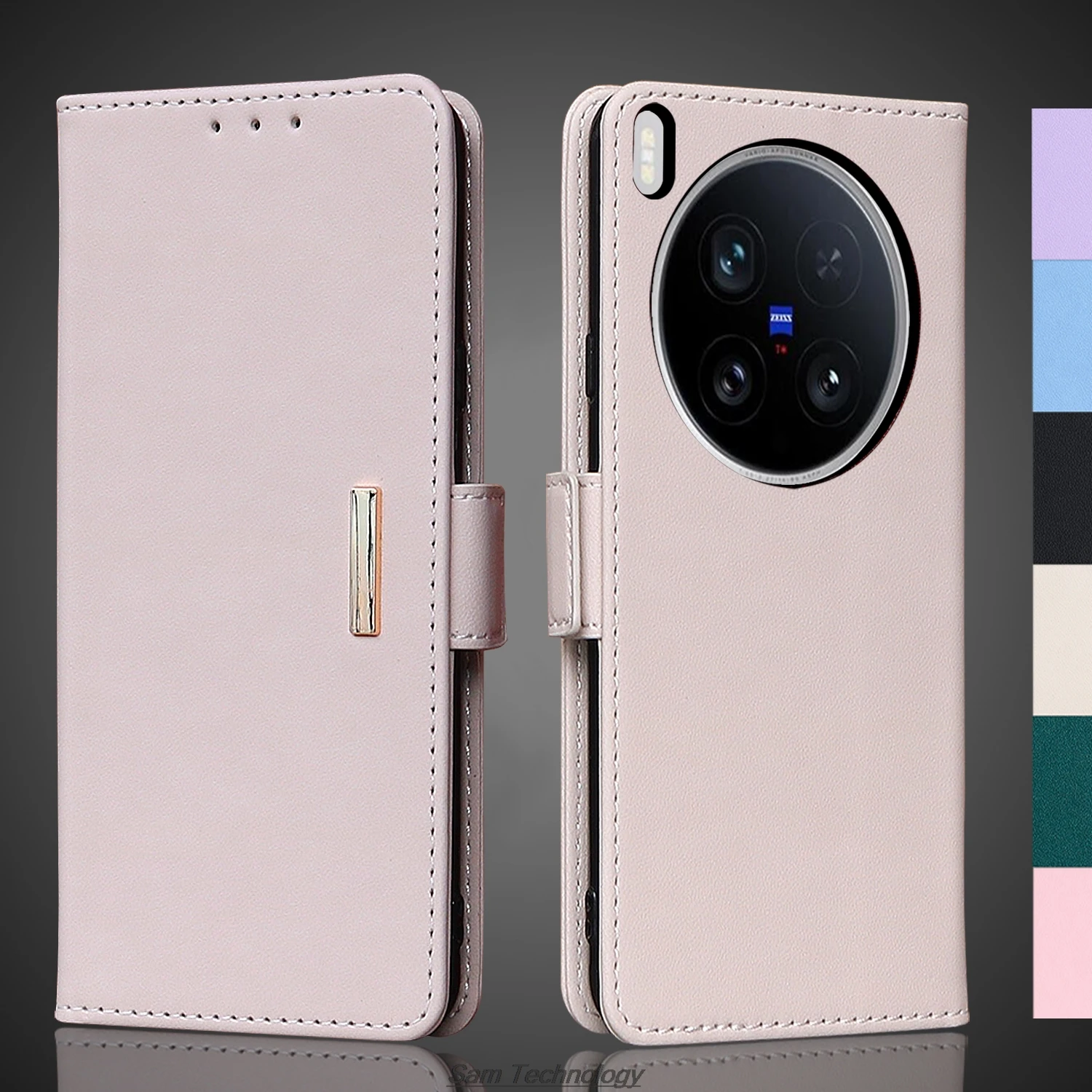 

Кожаный чехол с магнитной пряжкой для Vivo X200 Ultra X200Ultra, кошелек с RFID-блокировкой, откидная крышка, женский простой чехол, чехол Fundas Coque