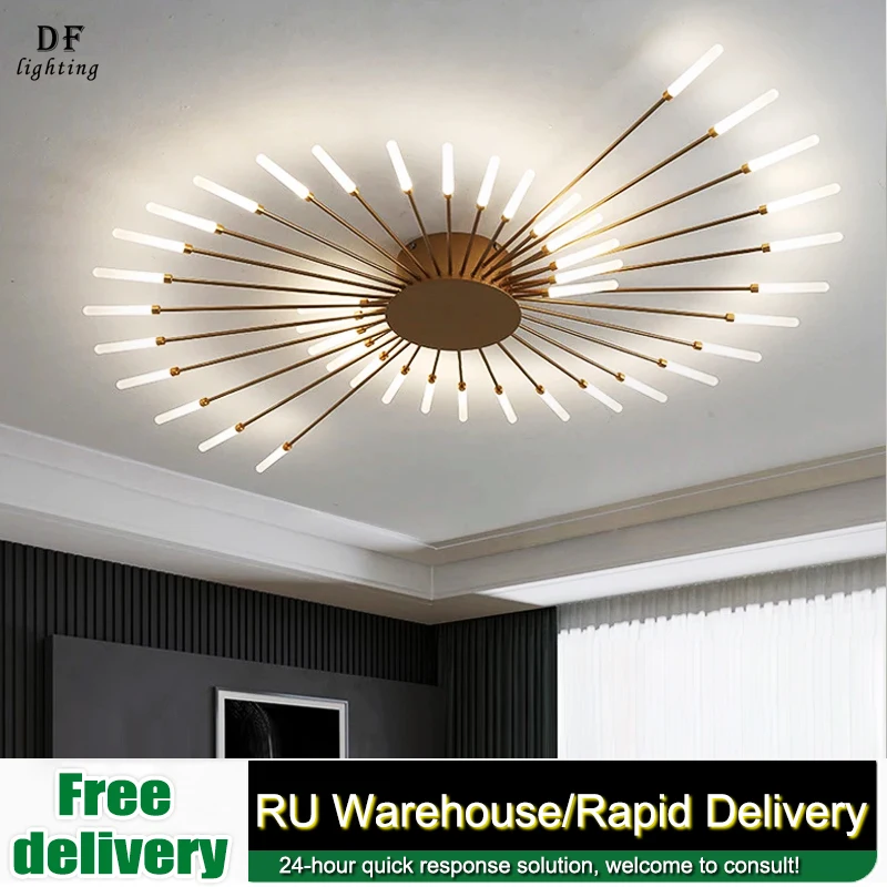 

Modern LED fireworks Ceiling Lamp Living Room Light Bedroom Study Chandelier Lnterior Lights lamps Room decoration Ceiling Lamp