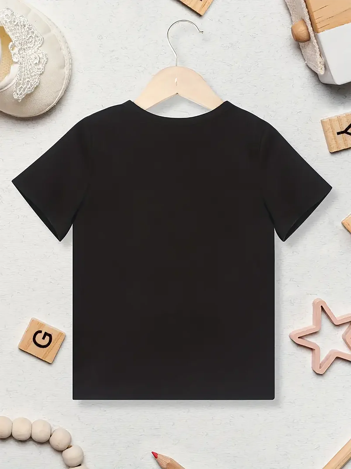 Melanin Letter Graphic Print Boys T-shirt Summer Casual Short Sleeve Top Comfort Fit For Outwear Lounge Leisure Kids Clothes