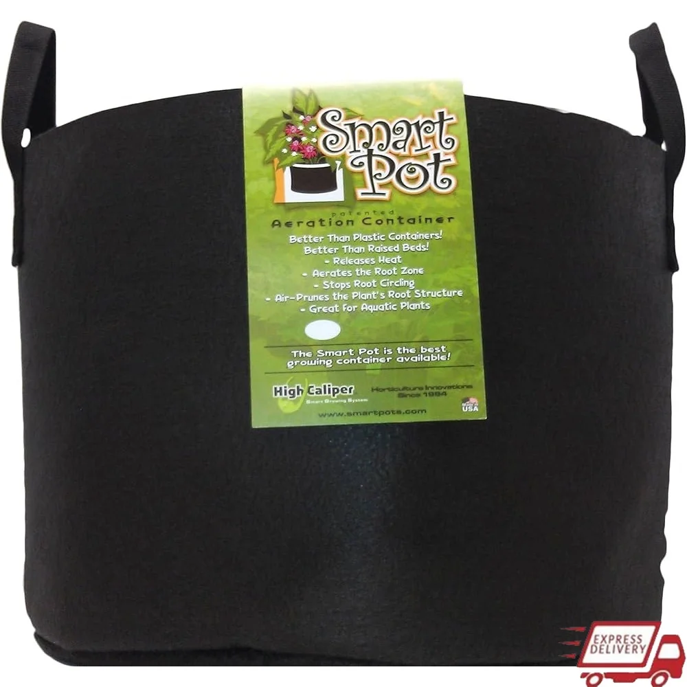 

15 Gallon Soft-Sided Aeration Fabric Planter Container with Strap Handles Enhanced Root Growth and Vigorous Plants