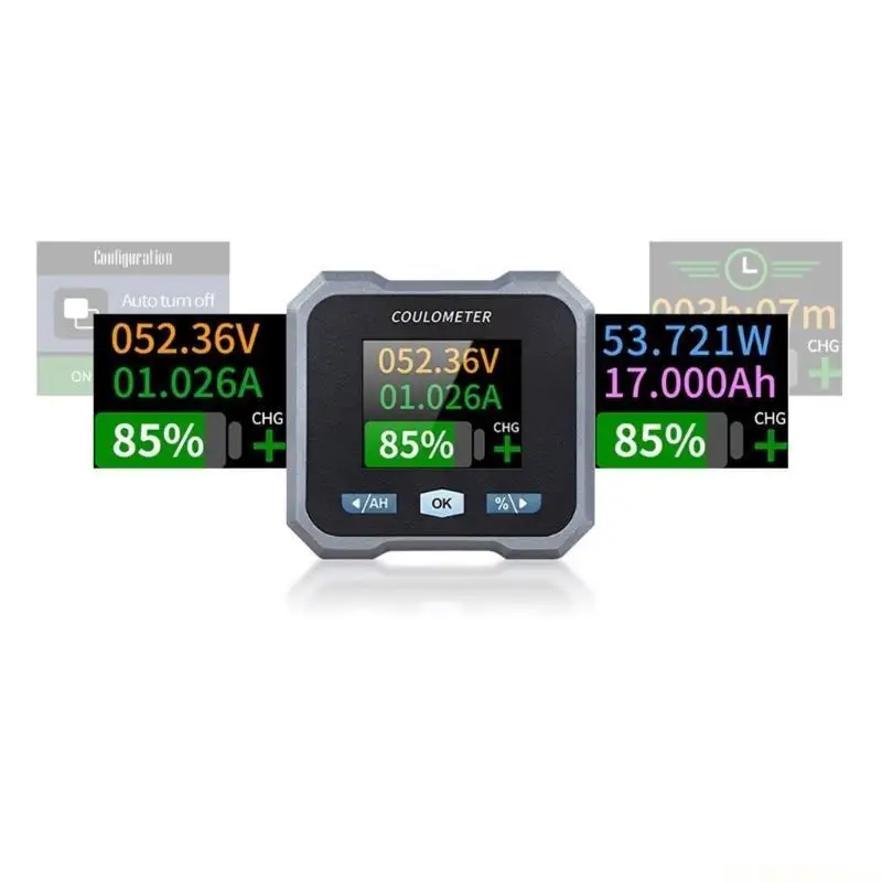 E56B Waterproof Coulometer Energy Meter Capacity Detection BL-F 10-100V for Scooters Electric Car Motorcycle