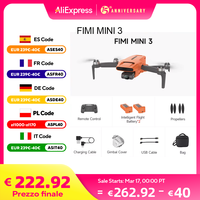 FIMI MINI 3 Drone 4K 60fps 9km range 3-axis Gimbal 249g Ultralight AI Super Night Video design smart tracking mini pro drone C0