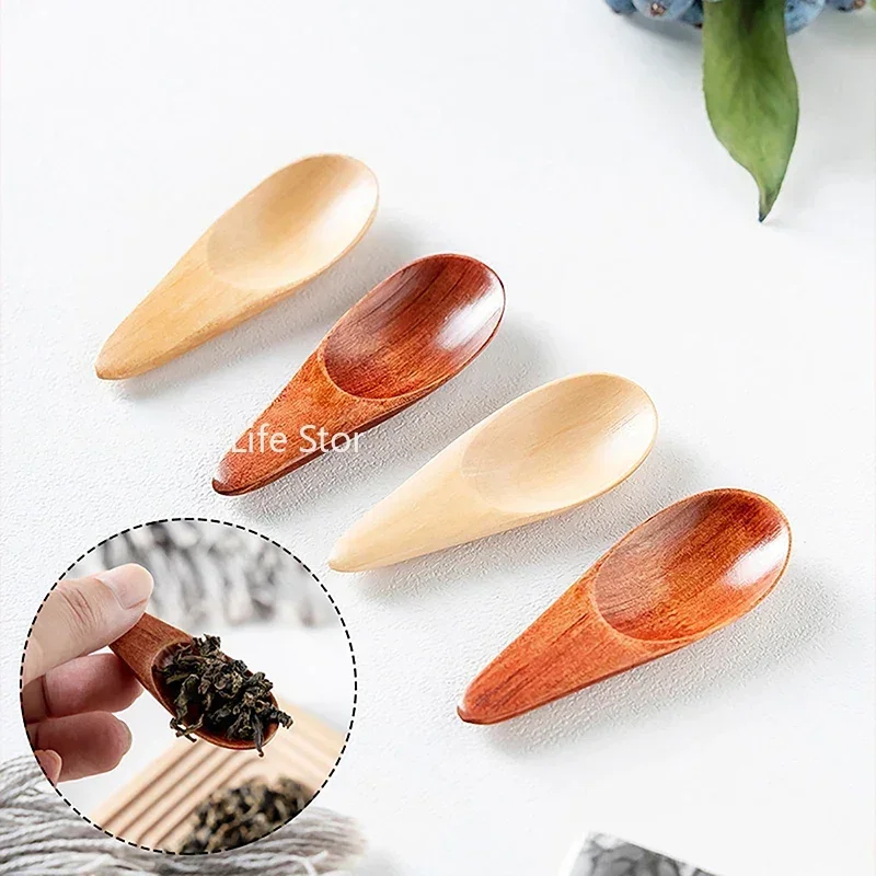 

Mini Natural Wooden Spoons Scoop Tea Honey Coffee Condiment Salt Sugar Spoon Cooking Tools Household Kitchen Gadgets
