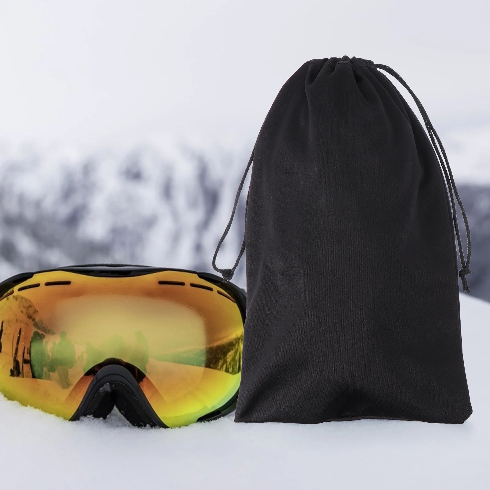 Bolsa de protección para gafas de esquí, bolsa de transporte para gafas de nieve, 10 piezas