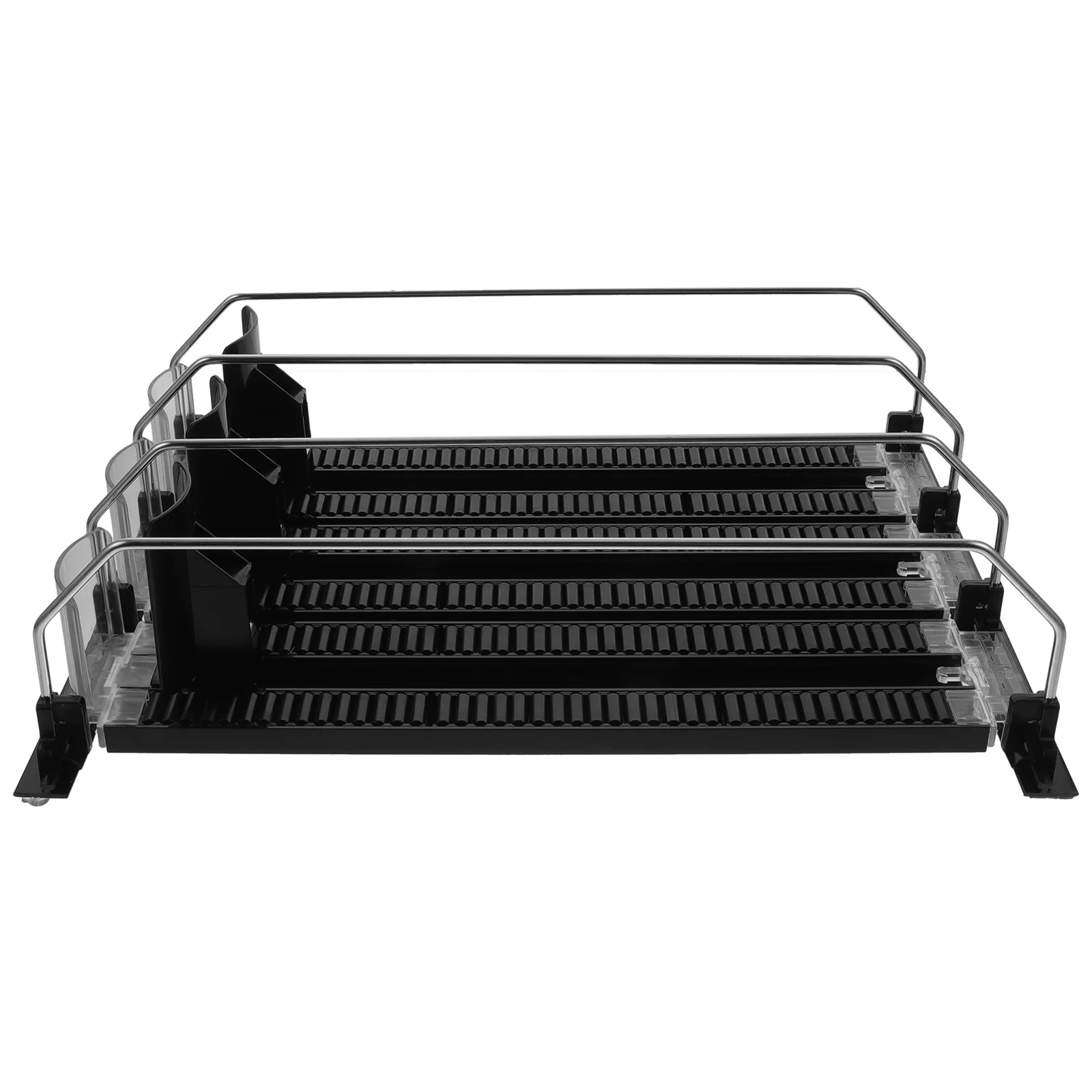 

300 310MM Beverage Pusher Fridge Drink ganizer Glide Stacking Can Dispensers Refrigerator Bottle Tray Mini Soda Holder Self