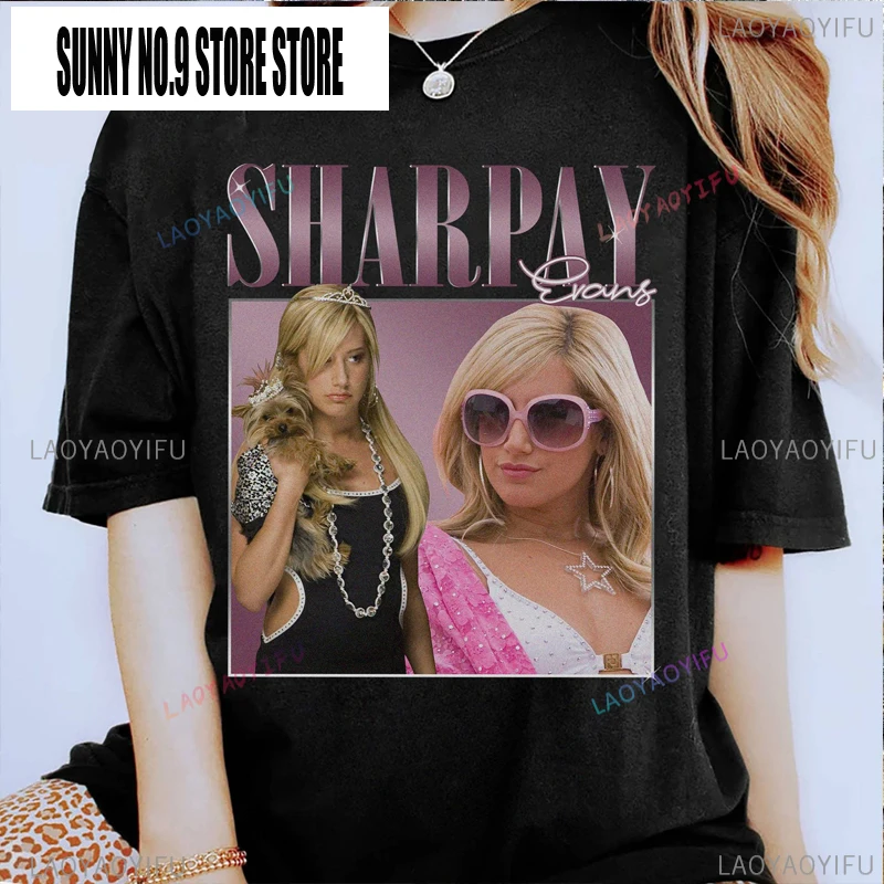 Pink Sharpay Evans Retro Aesthetics T Shirt Streetwear Trending Popular Classic 90'S Graphics Tops