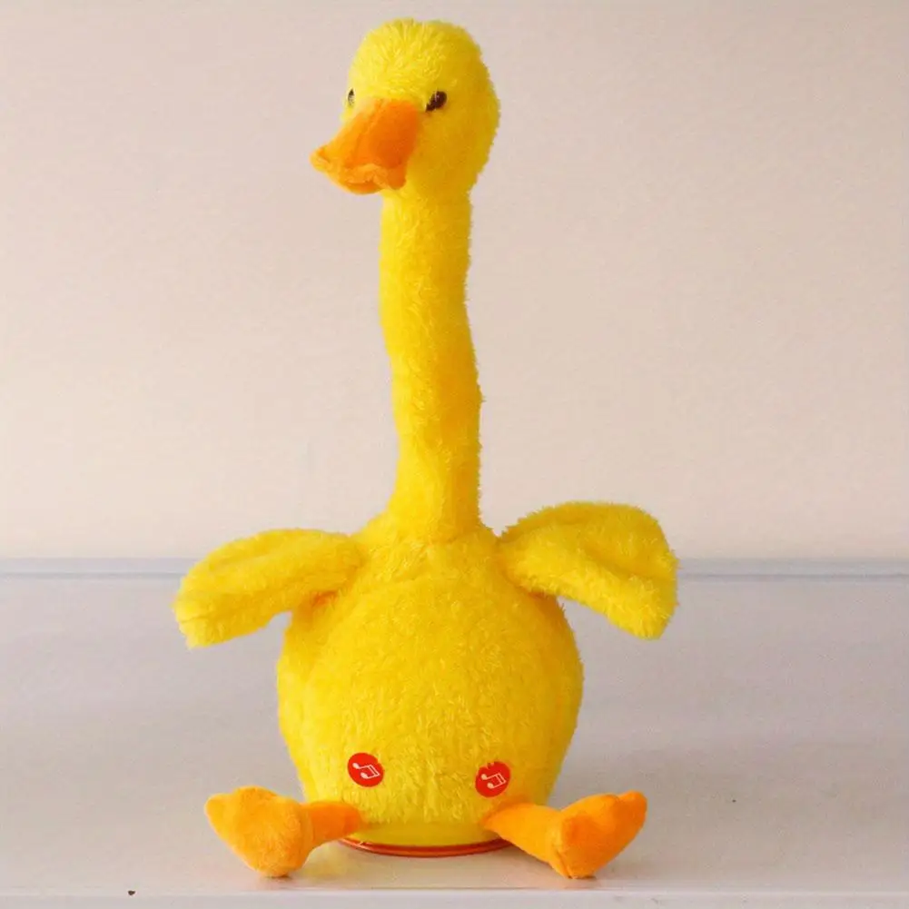 かわいい繰り返し話すアヒル、踊るアヒルのぬいぐるみ、電子シェイクダンス、ぬいぐるみ付き、かわいい幼児教育玩具
