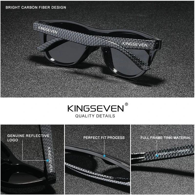 Kingseven Occhiali da sole da donna alla moda di alta qualità, stile retrò e semplice, comodi da indossare, migliorano l'aspetto generale, che mostrano eleganza e gusto