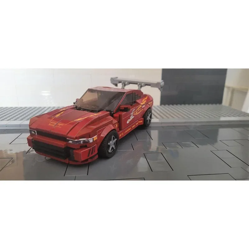 MOC-191537 New Classic 240SX Sports Car Racing Building Block Model, 301 Parts,Boys' Children's Birthday Building Block Toy Gift