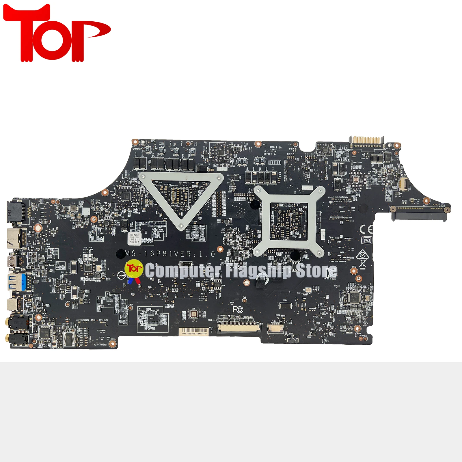 Imagem -03 - Placa-mãe para Msi Gl63 8sc Ms-16p8 Ms-16 Placa-mãe do Portátil I58300h I79750h I5-9300h I7-9750h 100 Funcionando Ms16p81