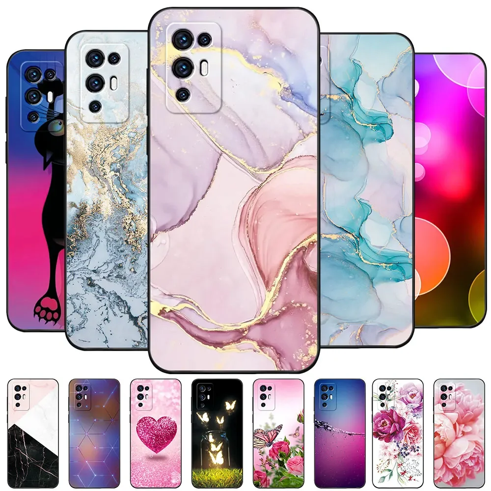 Case For ZTE AXON 30 PRO 30S Coque 30 ultra TPU Soft Silicone Funda Phone Case For ZTE Blade AXON 30 Marble Cover Capa Bumper