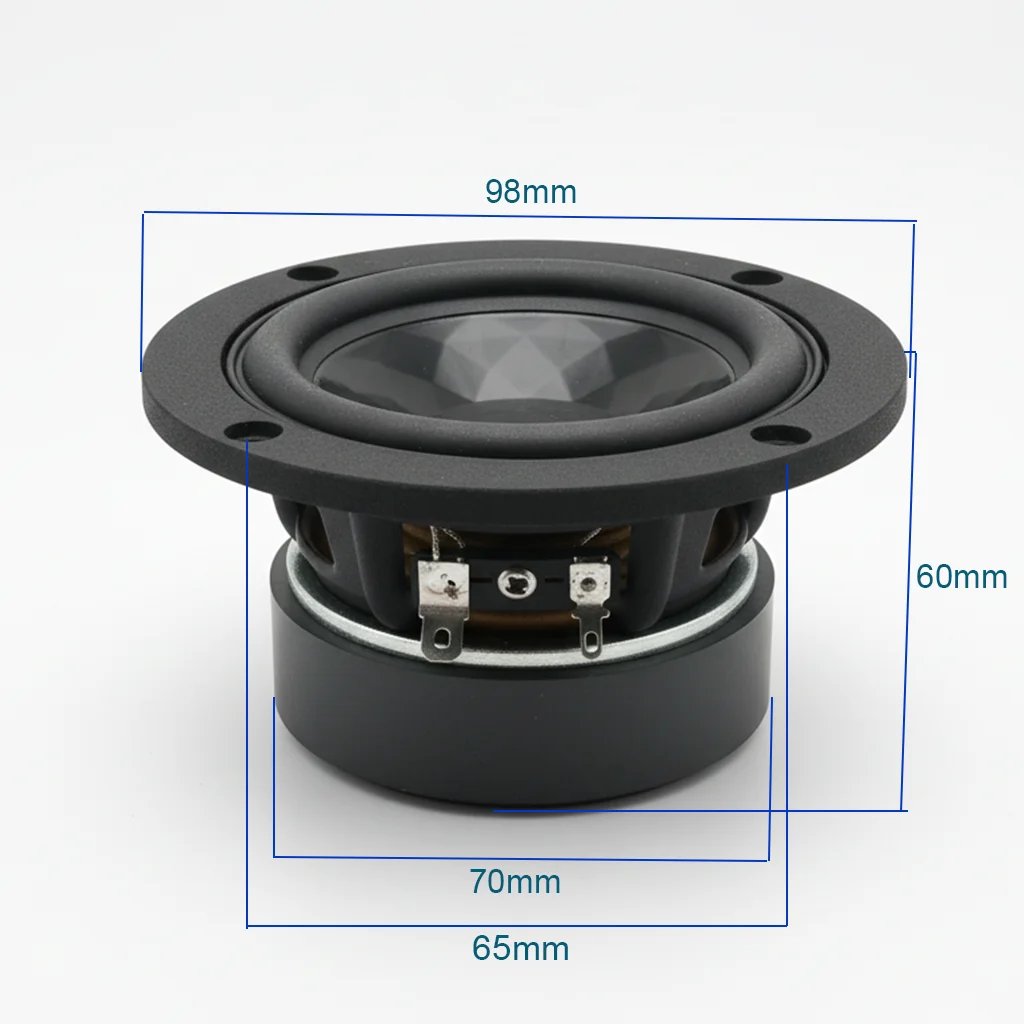 Sounderlink 3 Inch 30W 4Ω Aluminum Cone Woofer Speaker Subwoofer Driver Heavy Bass Full Range Audio Speaker for Car home theater